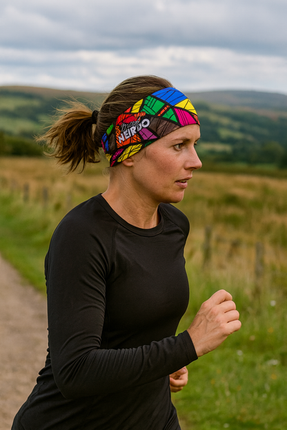 Run Happy Run Weird Headband