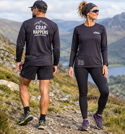 CRAP HAPPENS - Long Sleeve Women Tech T