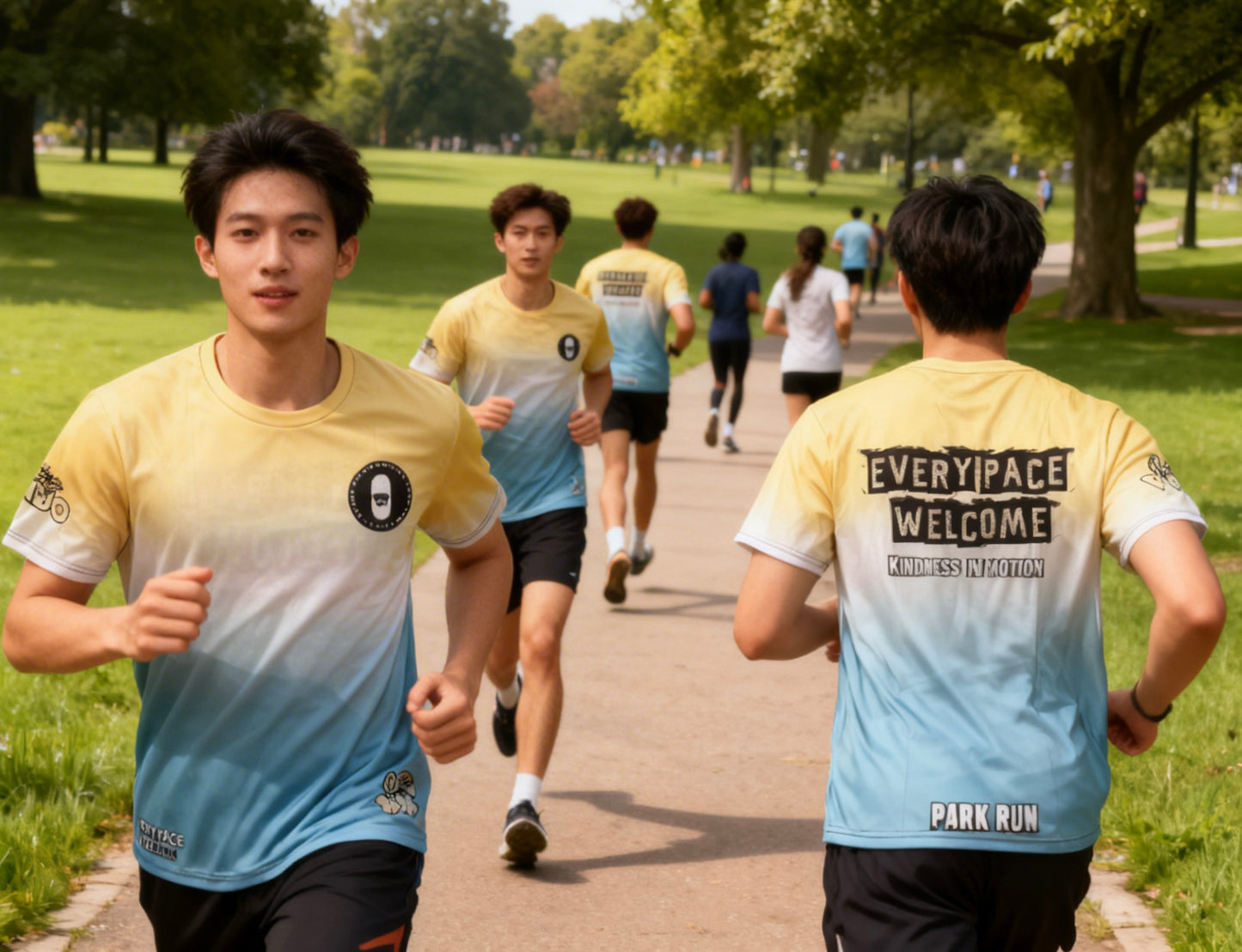 Every Pace Welcome Park Run tech T